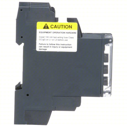 DIN-rail phase check relay, rated 5A, 208–480v AC range