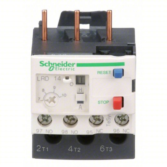 Thermal trip relay, three-line, 1NO/1NC, from 7 to 10A