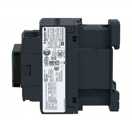 IEC magnetic contact unit: three-line, 9A, 120/240 AC, 1NO/1NC